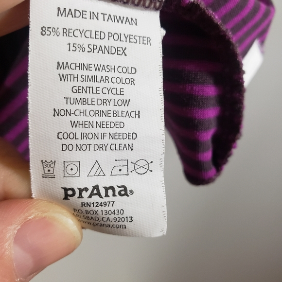 PRANA Perry striped hooded pullover active shirt - Picture 8 of 11